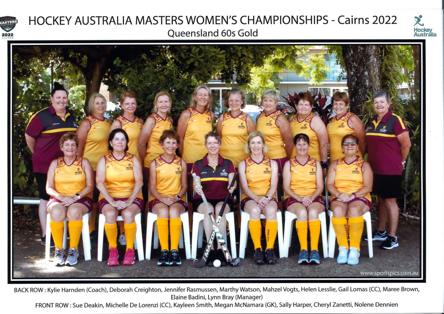 Queensland Team Photos – QLD Womens Masters Hockey